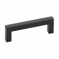 Kd Mobiliario 8 in. Rectangular Warwick Center to Center Cabinet Pull, Flat Black KD3238664